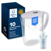 Brita Metro Small 6-Cup Water Filter Pitcher with BritaPlus Filter, Clear