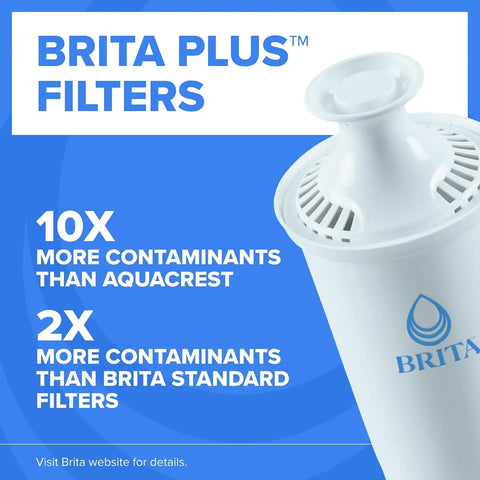 Brita XL 27 Cup Water Filter Pitcher, 1 Brita Plus Filter, Ultramax, Black