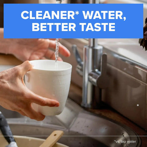 Brita Faucet Mount Water Filter System, Includes 1 Filter, White