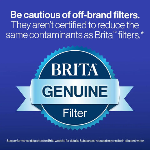 Brita Filter Replacements for Water Pitchers and Dispensers, Elite, NSF Certified to Remove 99% of Lead, 2 Count, Blue (Pack of 8)
